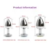 1 piece per pack, color random, metal anal plug, suitable for beginners to experts, anal stimulation, couple masturbation toy, adult sex toy, anal massage and dilation tool, G-spot massager, sexual wellness, adult pleasure, sex play 6