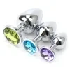 1 piece per pack, color random, metal anal plug, suitable for beginners to experts, anal stimulation, couple masturbation toy, adult sex toy, anal massage and dilation tool, G-spot massager, sexual wellness, adult pleasure, sex play 2