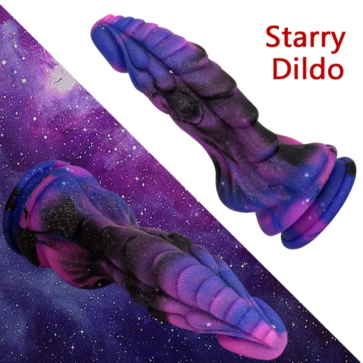 星空异形仿真硅胶假阳具粗长女用自慰器肛塞扩肛女用