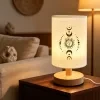 Modern USB-powered flax desk lamp with sun and moon design, creative table light and desktop ornament, ideal for bedside decoration, perfect for living room and bedroom ambiance lighting. A wonderful gift for family and friends. 10