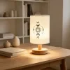 Modern USB-powered flax desk lamp with sun and moon design, creative table light and desktop ornament, ideal for bedside decoration, perfect for living room and bedroom ambiance lighting. A wonderful gift for family and friends. 8