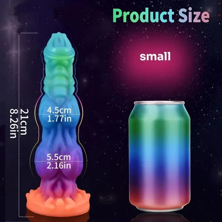 彩色硅胶夜光阳具男女情趣性用品异形怪兽肛塞性玩具SM自慰高潮棒