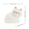 Lámpara de noche de silicona con forma de gato para niños – Lámpara táctil recargable con 7 colores RGB, 3 niveles de brillo y temporizador de 30 minutos, lámpara nocturna USB-C para bebés, ideal para niños y niñas 5