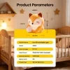 Children's room and nursery decorative light, made of soft silicone material, adjustable brightness, perfect sleep companion, bedroom bedside lamp, touch-sensitive control, USB charging, timer shut-off, ideal Halloween and Christmas gift 8