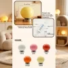 Lámpara de mesa con bola de cristal – Lámpara nocturna esférica con control táctil, lámpara de ambiente regulable en 3 colores con base de cromo, lámpara de noche USB para dormitorio, guardería y salón 7