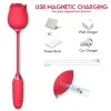Tongue Licking Suction Telescopic Rod, Rose Adult Toy, Dual-Function Device, Sucking Massage Vibrator, Extendable Vibrating Massage Stick with 10 Suction Frequencies and Extension Modes, USB Charging, Romantic Toy, Designed for Women 4