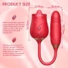 Tongue Licking Suction Telescopic Rod, Rose Adult Toy, Dual-Function Device, Sucking Massage Vibrator, Extendable Vibrating Massage Stick with 10 Suction Frequencies and Extension Modes, USB Charging, Romantic Toy, Designed for Women 7