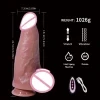 Silicone soft oversized realistic electric vibrating extensible female masturbator 2