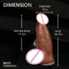 Silicone soft oversized realistic electric vibrating extensible female masturbator 4