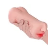 ถุงมือสำหรับเล่นกามารชีพแบบสองปลาย ที่ให้ความรู้สึกสมจริง พร้อมช่องสามทาง สำหรับผู้ชาย ปลอดภัยต่อผิวหนัง ผลิตจากวัสดุ TPE 6
