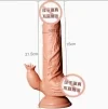 Consolador inalámbrico realista con vibración función de empuje lamido y calentamiento seguro para el cuerpo impermeable y recargable juguete para adultos para mujeres 6