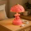 Lámpara de noche USB con resina de seta lámpara infantil divertida iluminación cálida para habitaciones de niños y bebés ideal como regalo 5