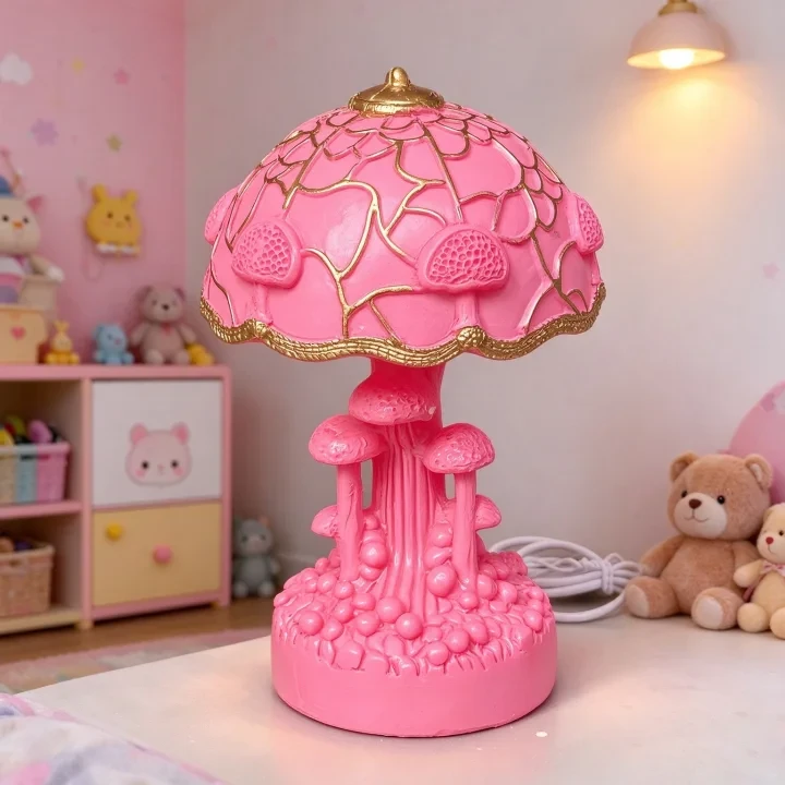 蘑菇树脂USB LED夜灯 童趣小夜灯 儿童房婴儿房温馨氛围灯 赠礼佳品
