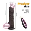 Consolador eléctrico con simulación de pene flexible vibrador de silicona extensible con función de calentamiento masturbador para mujer 3
