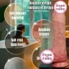 Consolador eléctrico con simulación de pene flexible vibrador de silicona extensible con función de calentamiento masturbador para mujer 8