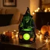 Gothic style Witch Cauldron Lamp Halloween Decoration Resin Ornament with Light Tabletop Decor Gift 3