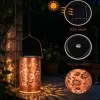 Solar Garden Light Sunflower Butterfly Colorful Projection Iron Hanging Outdoor Patio Light Mother s Day Gift 4