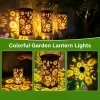 Solar Garden Light Sunflower Butterfly Colorful Projection Iron Hanging Outdoor Patio Light Mother s Day Gift 3
