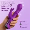 Masajeador vibratorio para mujer con silicona impermeable empuje rotativo y recargable 7