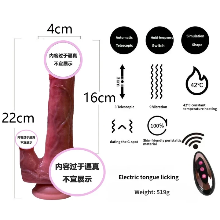 Perfect Tongue Licking Penis Large Size 22 16 4cm