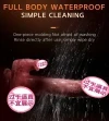 Rechargeable Thrusting Dildo with Tongue Licking Heating Vibration and Suction Cup Silicone Adult Toy for Women 5