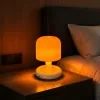 Mushroom shaped table lamp rechargeable bedside night light with touch dimming and warm sunset gradient lighting suitable for bedroom and desk 5