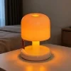 Mushroom shaped table lamp rechargeable bedside night light with touch dimming and warm sunset gradient lighting suitable for bedroom and desk 2
