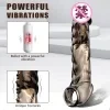1 reusable vibrating sleeve with vibration ring transparent penis ring 3