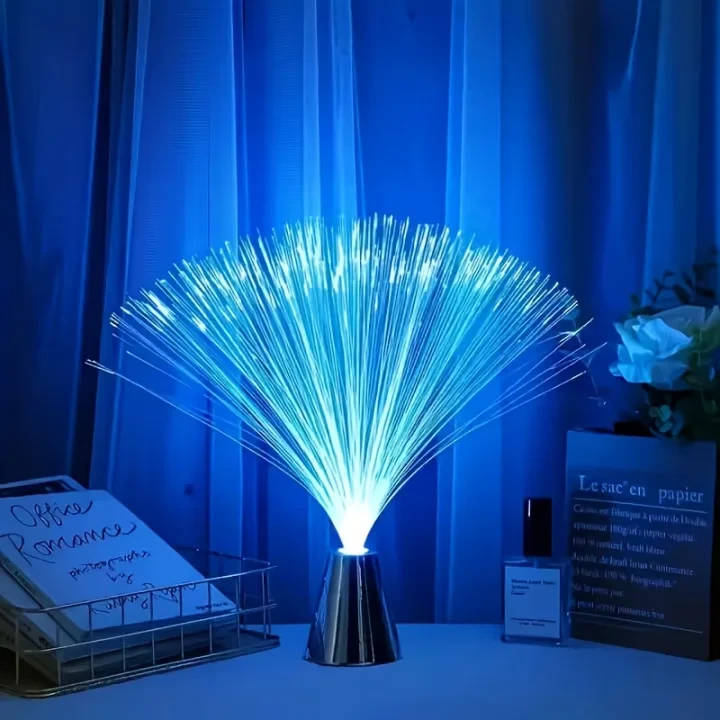光纤变色LED氛围灯 星空效果桌面台灯 适用于卧室装饰