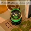 Base de exhibición para bola de cristal LED luz táctil multicolor carga USB adecuada para joyería arte de vidrio y globos terráqueos de acrílico 4