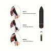 Mini Bullet Vibrator for Women Pointed Tip G Spot Massager Skin Friendly Silicone Water Resistant Travel Discreet 3