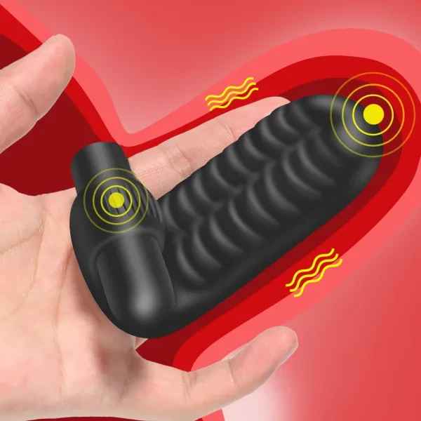 Rechargeable Silicone Finger Vibrator Wearable Clitoral G Spot Massager for Women Couples 1