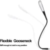 USB LED Goose Neck Reading Lamp Touch Dimming Flexible Desk Lamp for Bedroom Study Desk and Laptop 3