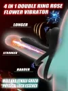 Rose Clitoral Vibrating Ring with Wireless Remote Control Couples Intimate Toy Body Safe Silicone Rechargeable 6