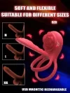 Rose Clitoral Vibrating Ring with Wireless Remote Control Couples Intimate Toy Body Safe Silicone Rechargeable 5