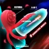 Rose Clitoral Vibrating Ring with Wireless Remote Control Couples Intimate Toy Body Safe Silicone Rechargeable 7