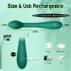 女性G点振动器 12种模式 防水硅胶 USB充电 阴蒂刺激器 5
