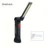 Lámpara de trabajo LED recargable linterna plegable con gancho magnético ideal para reparaciones automotrices camping al aire libre garajes y uso de emergencia 3