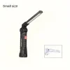 Lámpara de trabajo LED recargable linterna plegable con gancho magnético ideal para reparaciones automotrices camping al aire libre garajes y uso de emergencia 2