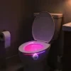 Wireless Motion Sensing RGB Color Changing LED Bathroom Night Light 2