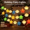 Star Cloud String Lights Battery Powered Warm White Fun Night Light for Baby Room Bedroom Party 2