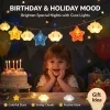Star Cloud String Lights Battery Powered Warm White Fun Night Light for Baby Room Bedroom Party 6