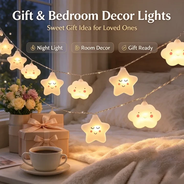 White Star Warm Light / 10 lights