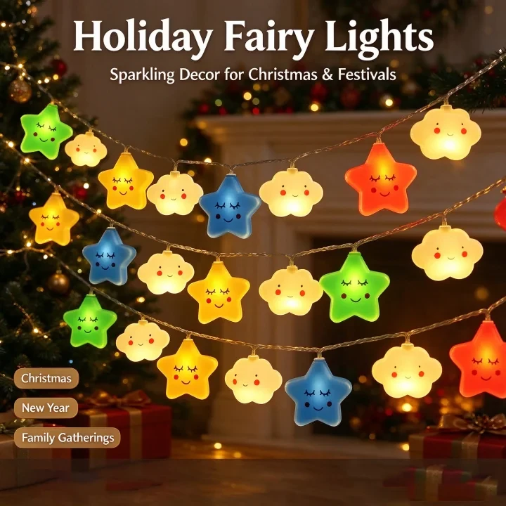 White Star Colorful Light / 10 lights