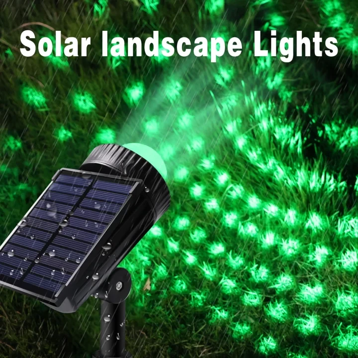 太阳能迪斯科投影灯 RGB 户外防水花园庭院草坪装饰 适用于圣诞节万圣节派对