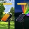 Lámpara proyectora disco solar RGB impermeable para exteriores decoración de jardín patio y césped ideal para fiestas de Navidad y Halloween 5
