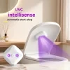 Desinfectante portátil UVC para inodoro linterna nocturna recargable desodorizador automático para baño ideal para viajes y uso en el hogar 8