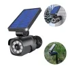 Lámpara de seguridad con sensor de movimiento solar cámara disfrazada exterior para colgar jardín y garaje 7