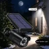 Lámpara de seguridad con sensor de movimiento solar cámara disfrazada exterior para colgar jardín y garaje 3