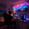 DIY LED Cloud Light Kit Music Sync RGB String Lights with Cotton for Gaming Room Bedroom Party Wedding Decor 3